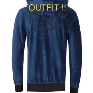 True Religion VELOUR CORDUROY TRACKSUIT Top & Bottom $300Retail-Mens XXXL-NWT
